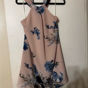 Entro Pink and Blue Floral Dress
